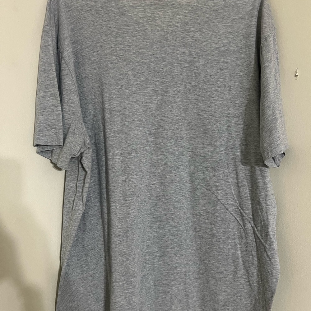 LACOSTE Pima Cotton GREY HEATHER V-Neck T-Shirt French 4XL - Picture 3 of 4